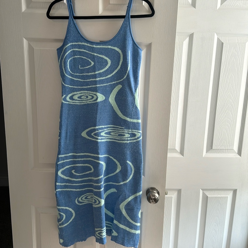 NWT! Blue sweater dress